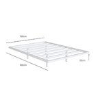 Cama Flutuante De Casal 139cm X 189cm Industrial Branco