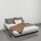 Cama Flutuante King  Preto