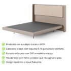 Cama Flutuante King Alto Padrão Grande Quarto Requinte