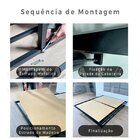 Cama Flutuante King Com Cabeceira E Luz De Led 110v Branco