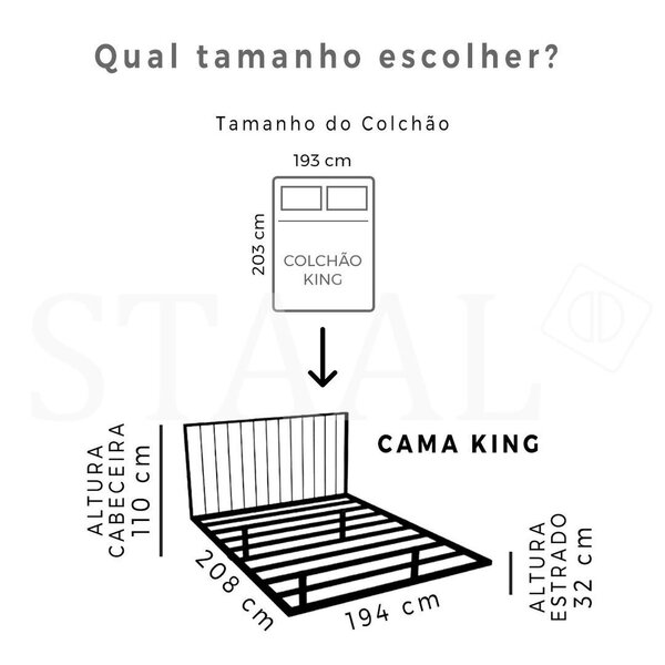 Cama Flutuante King Com Cabeceira E Luz De Led 110v Branco