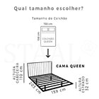 Cama Flutuante Queen Com Cabeceira Branco