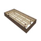 Cama Flutuante Solteiro Chocolate New Box Framar