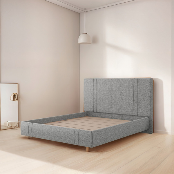 Cama Flutuante Star King - Cinza - Cama Flutuante Star Linho