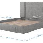 Cama Flutuante Star King - Cinza - Cama Flutuante Star Linho