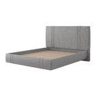 Cama Flutuante Star King Size Linho - Skybox - Cinza