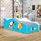 Cama Fun Foguete Espacial Solteiro Com Colchão