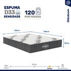 Cama Genebra Bouclé Com Colchão De Espuma D33 Ortobom Airtech