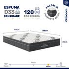 Cama Genebra Bouclé Com Colchão De Espuma D33 Ortobom Airtech
