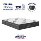 Cama Genebra Bouclé Com Colchão De Espuma D33 Ortobom Airtech