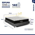 Cama Genebra Bouclé Com Colchão De Espuma D45 Ortobom Airtech