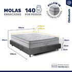 Cama Genebra Bouclé Com Colchão De Molas Ensacadas D33 Pillow