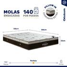 Cama Genebra Bouclé Com Colchão De Molas Ensacadas Ortobom Sl