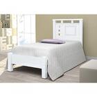Cama Gênova Solteiro Branco Com Colchão