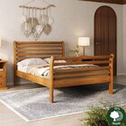 Cama Gondola Casal 100% Madeira Maciça Mogno/mel