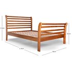 Cama Gondola Solteiro 100% Madeira Maciça Mogno/mel