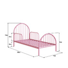 Cama Hope Solteiro Rosa Bebe