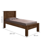 Cama Hungria Solteiro Malbec