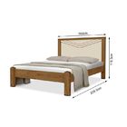 Cama Imperatriz Casal 160 Cm Incabras Maciça