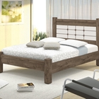 Cama Imperial Casal Castanho Off White