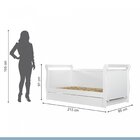 Cama Infantil 100% Mdf Bella Com Auxiliar Branco