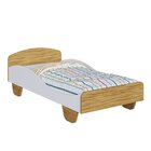 Cama Infantil 100% Mdf Olívia Espresso Móveis Branco Brilho/a