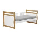 Cama Infantil 100% Mdf Vicky Espresso Móveis Branco Brilho/am