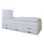 Cama Infantil 2 Gavetas Com Puxador Embutido Alice Branco