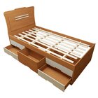 Cama Infantil 2 Gavetas Com Puxador Embutido Alice Cinamomo/o