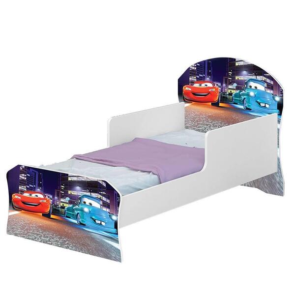 Cama Infantil Adesivada Carros De Corrida