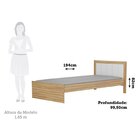 Cama Infantil Babá 100% Mdf Margo Espresso Móveis Branco Bril
