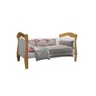 Cama Infantil Babá Com Cama Auxiliar Nicole Nature/branco