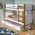 Cama Infantil Beliche Solteiro Em Mdf Com Auxiliar Heloisa Br