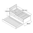 Cama Infantil Bicama 3 Gavetas Com Grade 100% Mdf 907910 Bran