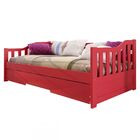 Cama Infantil Bicama American Em Madeira Maciça 1004 Vermelho