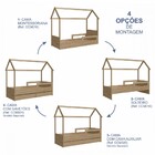 Cama Infantil Bicama Aveiro Oak - Completa Móveis