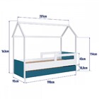 Cama Infantil Bicama Branco/azul Secreto - Completa Móveis