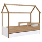 Cama Infantil Bicama Soninho Oak/branco - Panorama Móveis