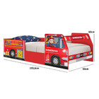 Cama Infantil Bombeiro Plus Vermelho - Pura Magia