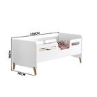 Cama Infantil Branco Com Grade Cecilia Vj Móveis