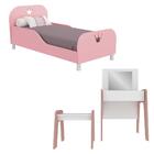 Cama Infantil C/ Penteadeira 100% Mdf Rei/rainha Multimóveis