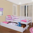 Cama Infantil C/grade Gavetão Ou Cama Aux. Meninas Casatema
