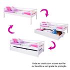 Cama Infantil C/grade Gavetão Ou Cama Aux. Meninas Casatema