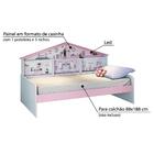 Cama Infantil C/painel De Casa De Boneca E Led - Pura Magia