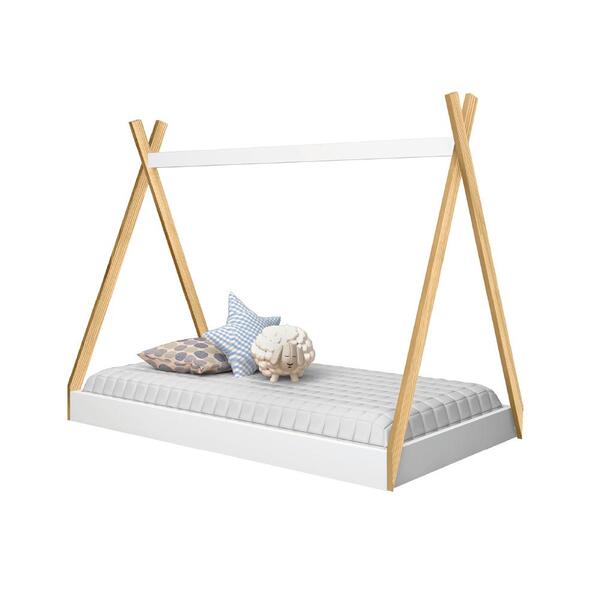 Cama Infantil Cabana Montessoriana Branco J&a