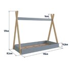 Cama Infantil Cabana Solteiro Com Colchão Itapuã/azul