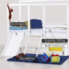 Cama Infantil Camping Com Escorregador - Madeira Maciça - Lac