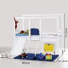 Cama Infantil Camping Com Escorregador - Madeira Maciça - Lac