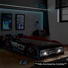 Cama Infantil Carro 100%mdf Com Faróis Led Twister P13 Vermel