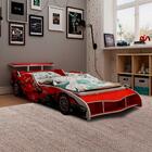 Cama Infantil Carro Com Colchão Solteiro F1 Vermelho Gelius